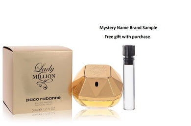 Lady Million by Paco Rabanne Eau De Parfum Spray 1.7 oz And a Mystery Name brand sample vile