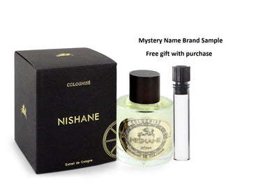 Colognise by Nishane Extrait De Cologne Spray (Unisex) 3.4 oz And a Mystery Name brand sample vile