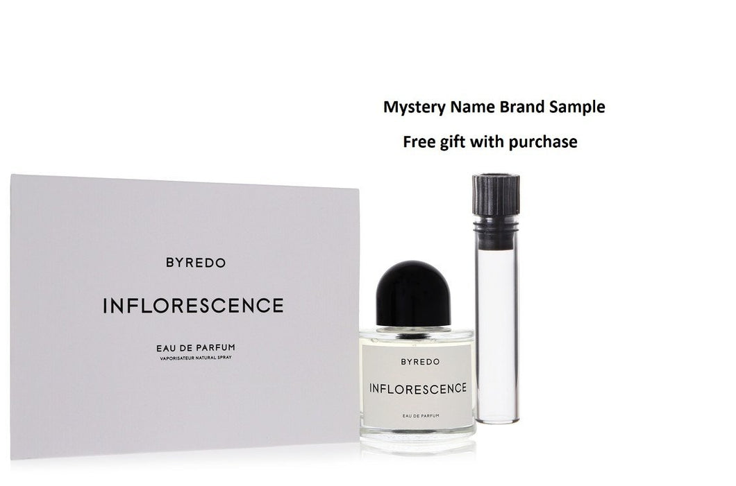 Byredo Inflorescence by Byredo Eau De Parfum Spray 3.4 oz And a Mystery Name brand sample vile