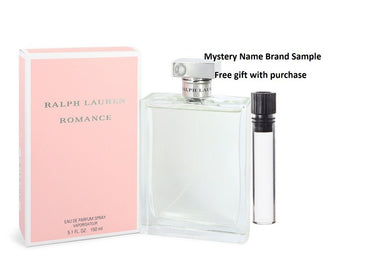 ROMANCE by Ralph Lauren Eau De Parfum Spray 5 oz And a Mystery Name brand sample vile