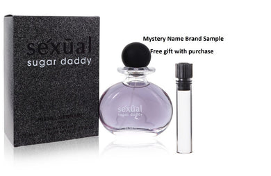 Sexual Sugar Daddy by Michel Germain Eau De Toilette Spray 2.5 oz And a Mystery Name brand sample vile