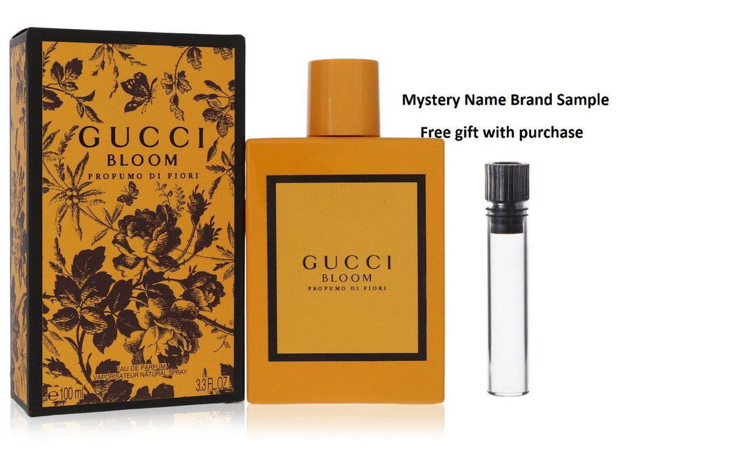 Gucci Bloom Profumo Di Fiori by Gucci Eau De Parfum Spray 3.3 oz And a Mystery Name brand sample vile