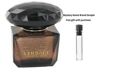 Crystal Noir by Versace Eau De Parfum Spray (Tester) 3 oz And a Mystery Name brand sample vile