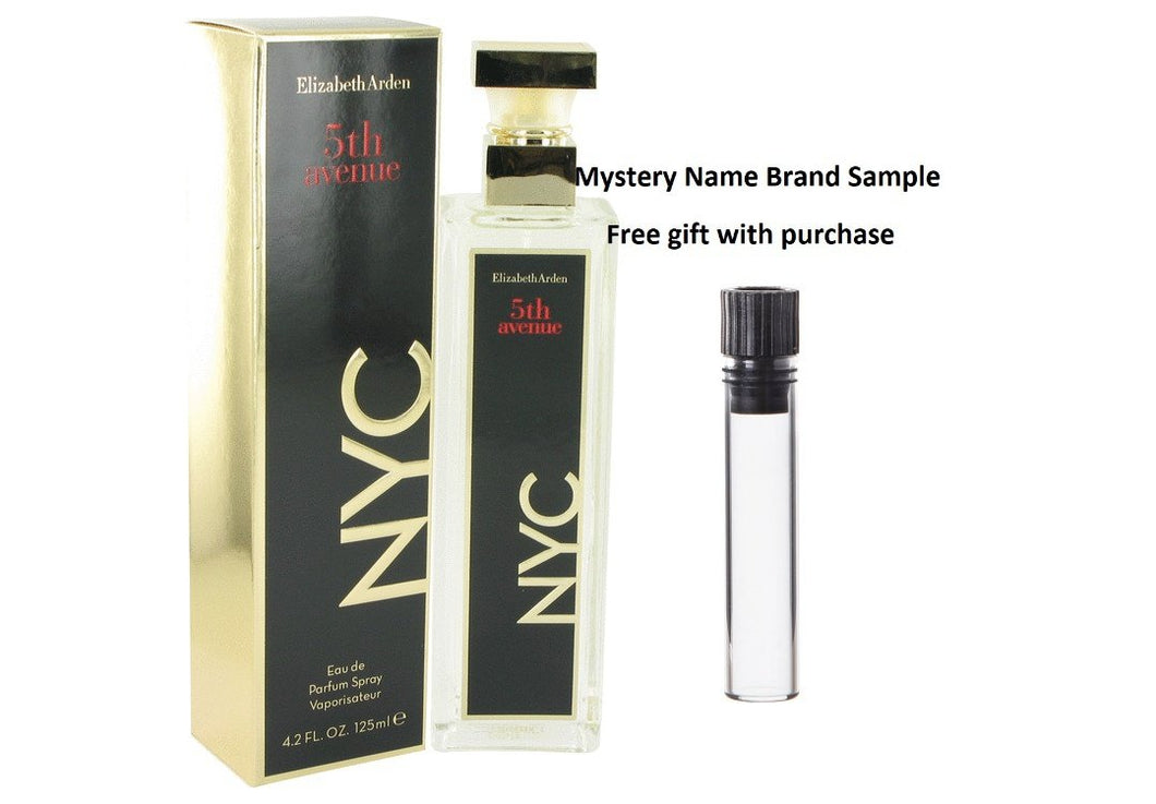 5th Avenue NYC by Elizabeth Arden Eau De Parfum Spray 4.2 oz And a Mystery Name brand sample vile