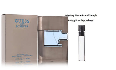 Guess Man Forever by Guess Eau De Toilette Spray 2.5 oz And a Mystery Name brand sample vile