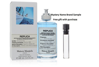 Replica Sailing Day by Maison Margiela Eau De Toilette Spray (Unisex) 3.4 oz And a Mystery Name brand sample vile