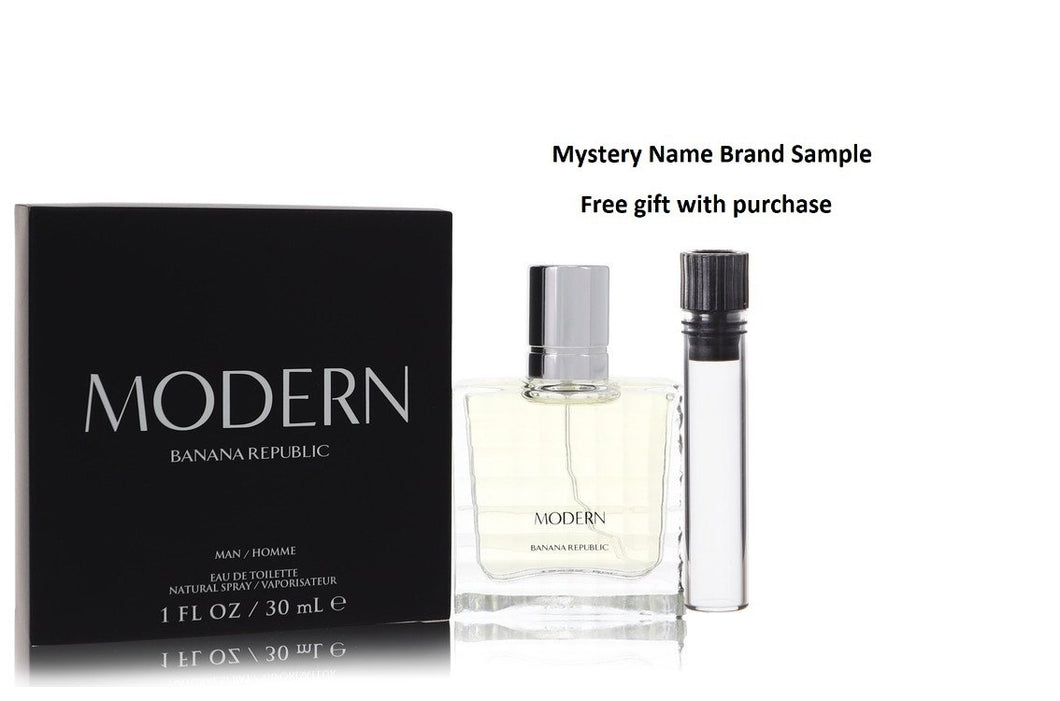 Banana Republic Modern by Banana Republic Eau De Toilette spray 1 oz And a Mystery Name brand sample vile