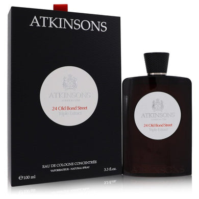 24 Old Bond Street Triple Extract by Atkinsons Eau De Cologne Concentree Spray 3.3 oz For Men