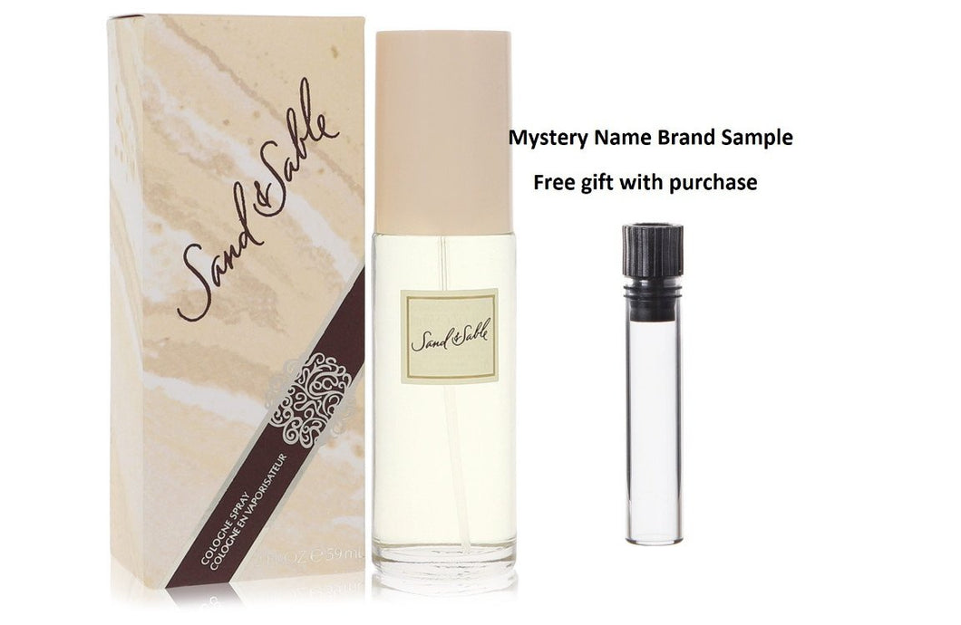 SAND & SABLE by Coty Cologne Spray 2 oz And a Mystery Name brand sample vile