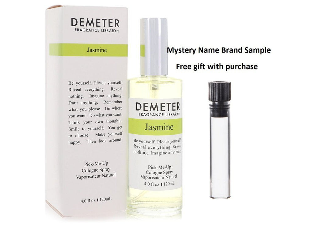 Demeter Jasmine by Demeter Cologne Spray 4 oz And a Mystery Name brand sample vile