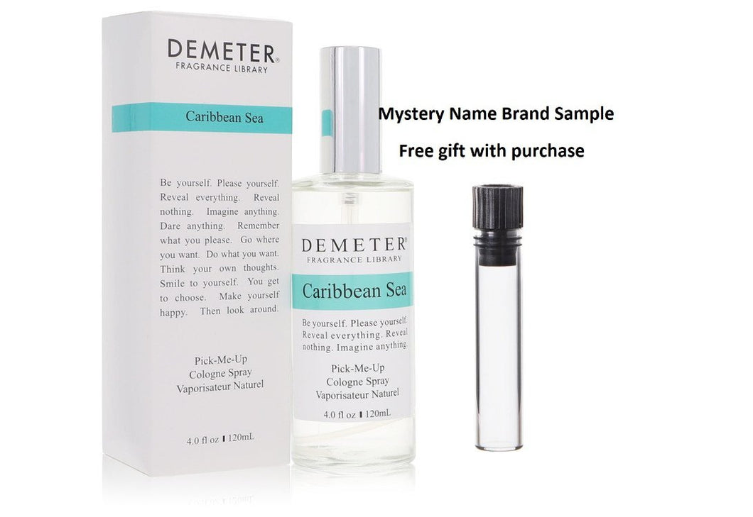 Demeter Caribbean Sea by Demeter Cologne Spray 4 oz And a Mystery Name brand sample vile