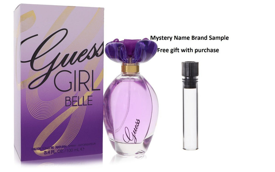 Guess Girl Belle by Guess Eau De Toilette Spray 3.4 oz And a Mystery Name brand sample vile
