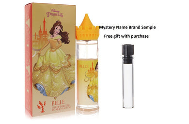 Disney Princess Belle by Disney Eau De Toilette Spray 3.4 oz And a Mystery Name brand sample vile