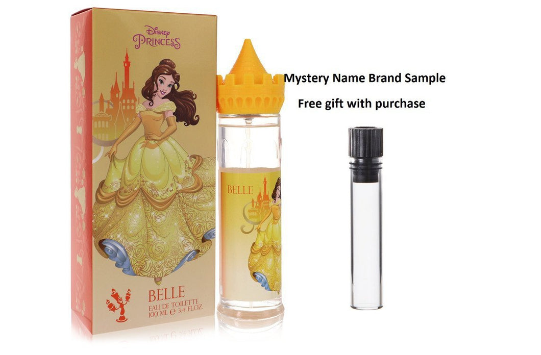Disney Princess Belle by Disney Eau De Toilette Spray 3.4 oz And a Mystery Name brand sample vile