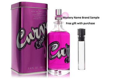 Curve Crush by Liz Claiborne Eau De Toilette Spray 3.4 oz And a Mystery Name brand sample vile