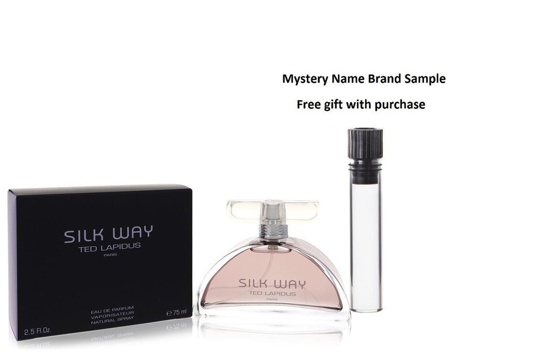 Silk Way by Ted Lapidus Eau De Parfum Spray 2.5 oz And a Mystery Name brand sample vile