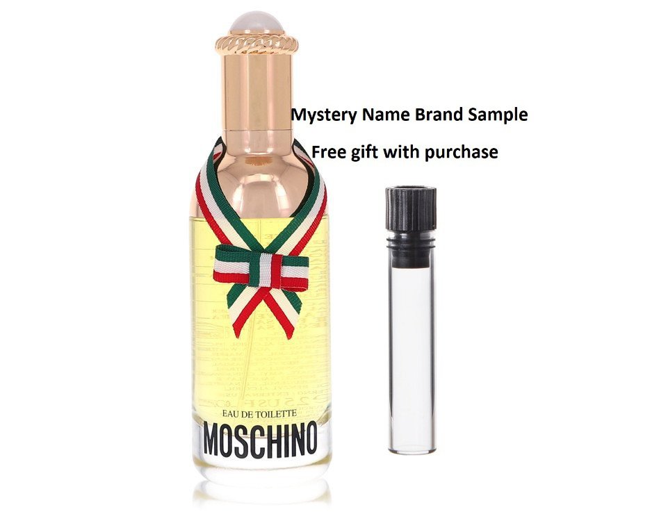 MOSCHINO by Moschino Eau De Toilette Spray (Tester) 2.5 oz And a Mystery Name brand sample vile