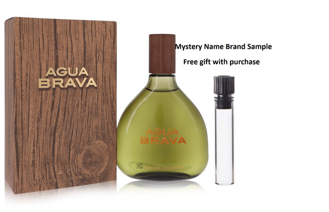 AGUA BRAVA by Antonio Puig Eau De Cologne 6.7 oz And a Mystery Name brand sample vile