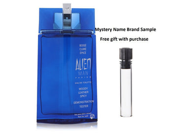Alien Man Fusion by Thierry Mugler Eau De Toilette Spray (Tester) 3.4 oz And a Mystery Name brand sample vile