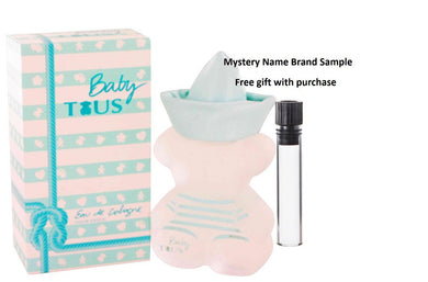 Baby Tous by Tous Eau De Cologne Spray 3.4 oz And a Mystery Name brand sample vile