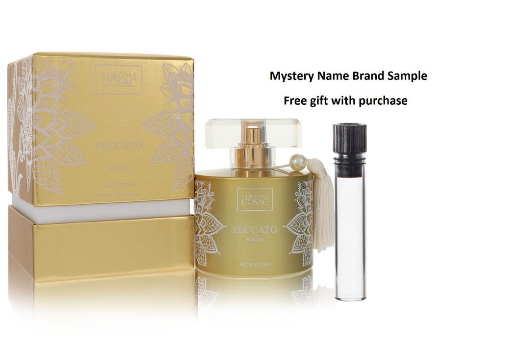Peccato by Simone Cosac Profumi Perfume Spray 3.38 oz And a Mystery Name brand sample vile