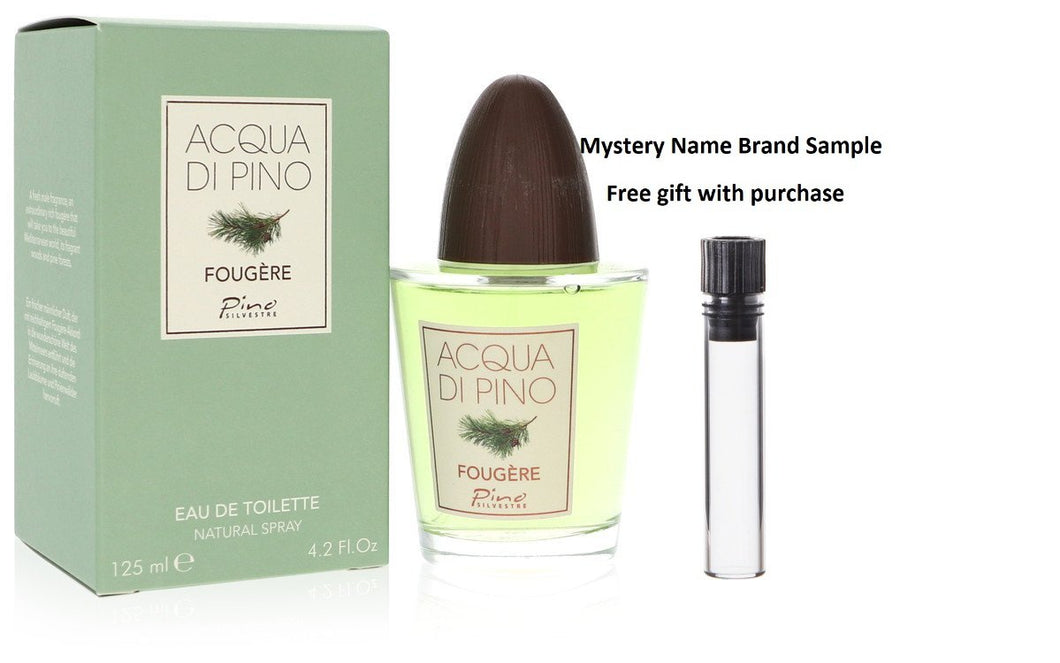Acqua Di Pino Fougere by Pino Silvestre Eau De Toilette Spray 4.2 oz And a Mystery Name brand sample vile