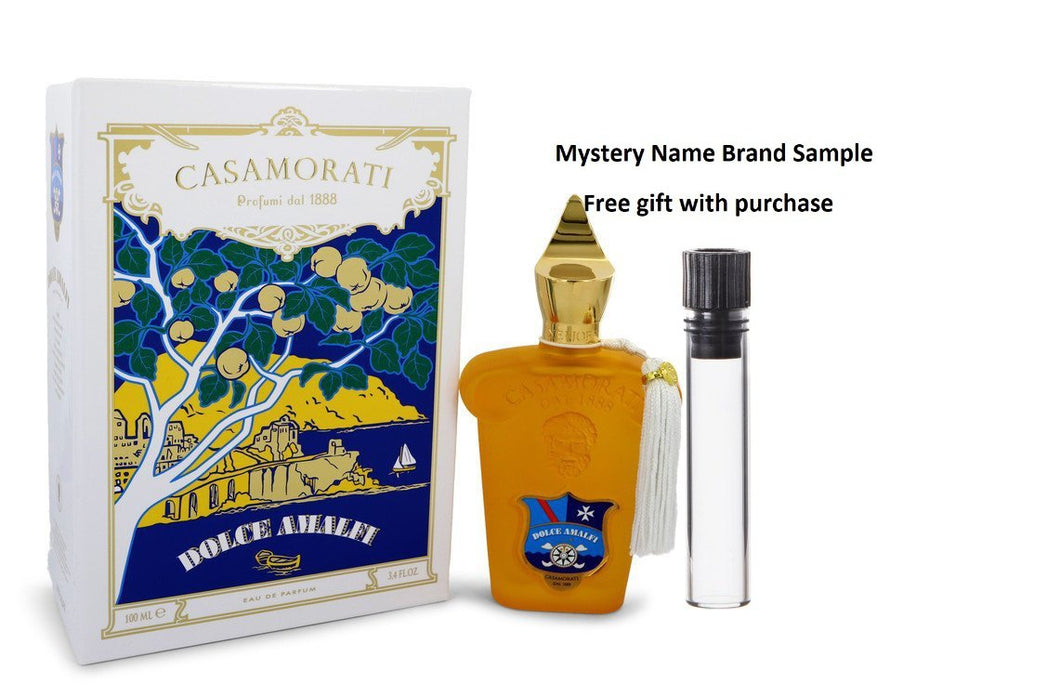 Casamorati 1888 Dolce Amalfi by Xerjoff Eau De Parfum Spray (Unisex) 3.4 oz And a Mystery Name brand sample vile