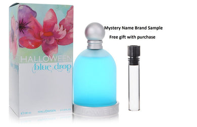 Halloween Blue Drop by Jesus Del Pozo Eau De Toilette Spray 3.4 oz And a Mystery Name brand sample vile