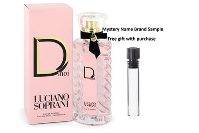 Luciano Soprani D Moi by Luciano Soprani Eau De Parfum Spray 3.3 oz And a Mystery Name brand sample vile