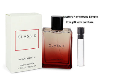 Banana Republic Classic Red by Banana Republic Eau De Parfum Spray (Unisex) 4.2 oz And a Mystery Name brand sample vile