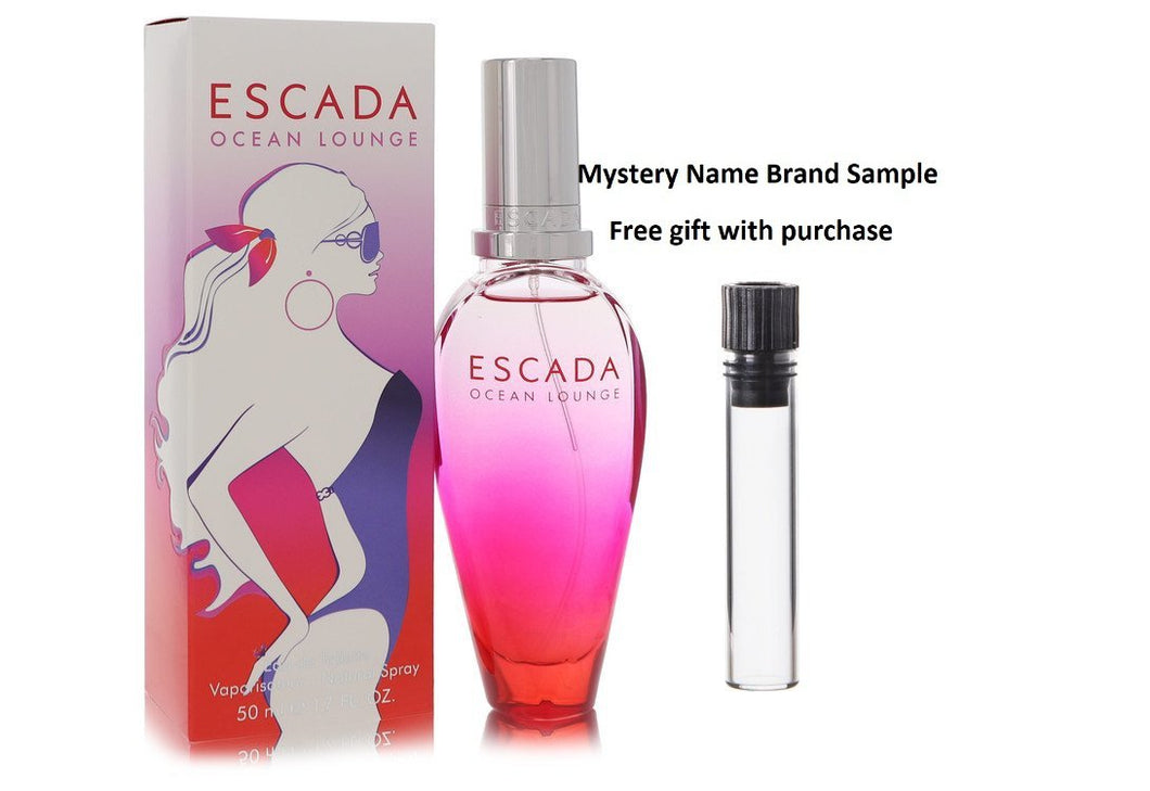 Escada Ocean Lounge by Escada Eau De Toilette Spray 1.6 oz And a Mystery Name brand sample vile