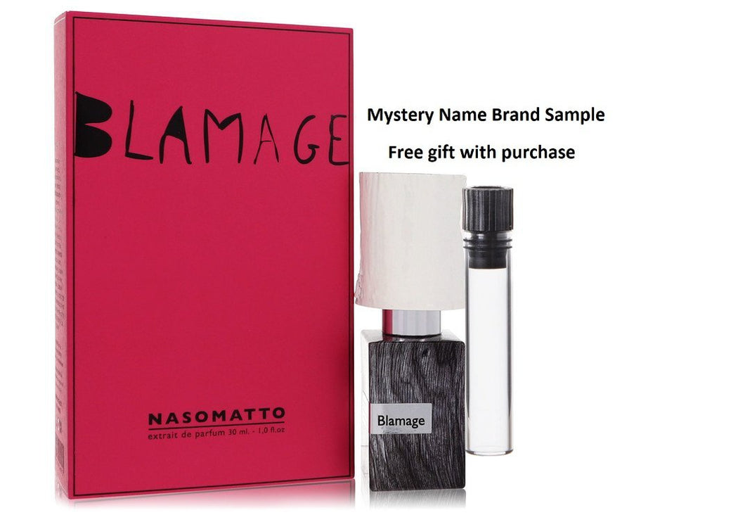 Nasomatto Blamage by Nasomatto Extrait de parfum (Pure Perfume) 1 oz And a Mystery Name brand sample vile