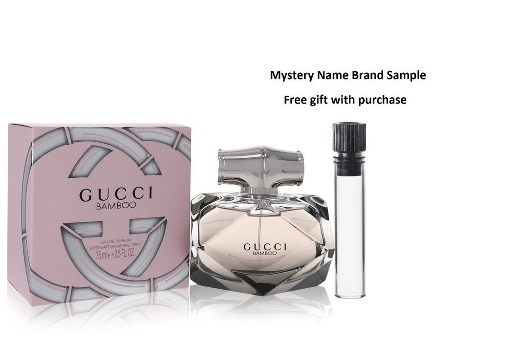 Gucci Bamboo by Gucci Eau De Parfum Spray 2.5 oz And a Mystery Name brand sample vile