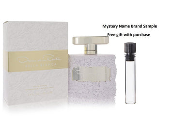 Bella Blanca by Oscar De La Renta Eau De Parfum Spray 3.4 oz And a Mystery Name brand sample vile
