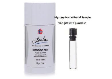 Laila by Geir Ness Deodorant Stick 2.6 oz And a Mystery Name brand sample vile