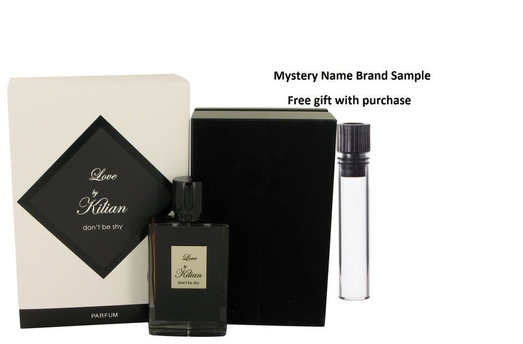 Kilian Love Don't Be Shy by Kilian Eau De Parfum Refillable Spray 1.7 oz And a Mystery Name brand sample vile