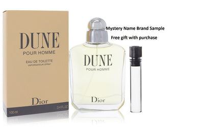 DUNE by Christian Dior Eau De Toilette Spray 3.4 oz And a Mystery Name brand sample vile