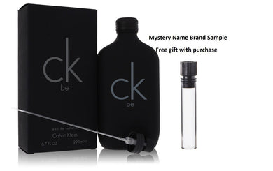 CK BE by Calvin Klein Eau De Toilette Spray (Unisex) 6.6 oz And a Mystery Name brand sample vile