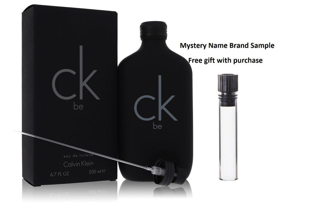 CK BE by Calvin Klein Eau De Toilette Spray (Unisex) 6.6 oz And a Mystery Name brand sample vile