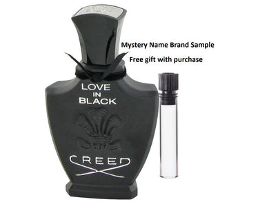 Love In Black by Creed Eau De Parfum Spray (Tester) 2.5 oz And a Mystery Name brand sample vile