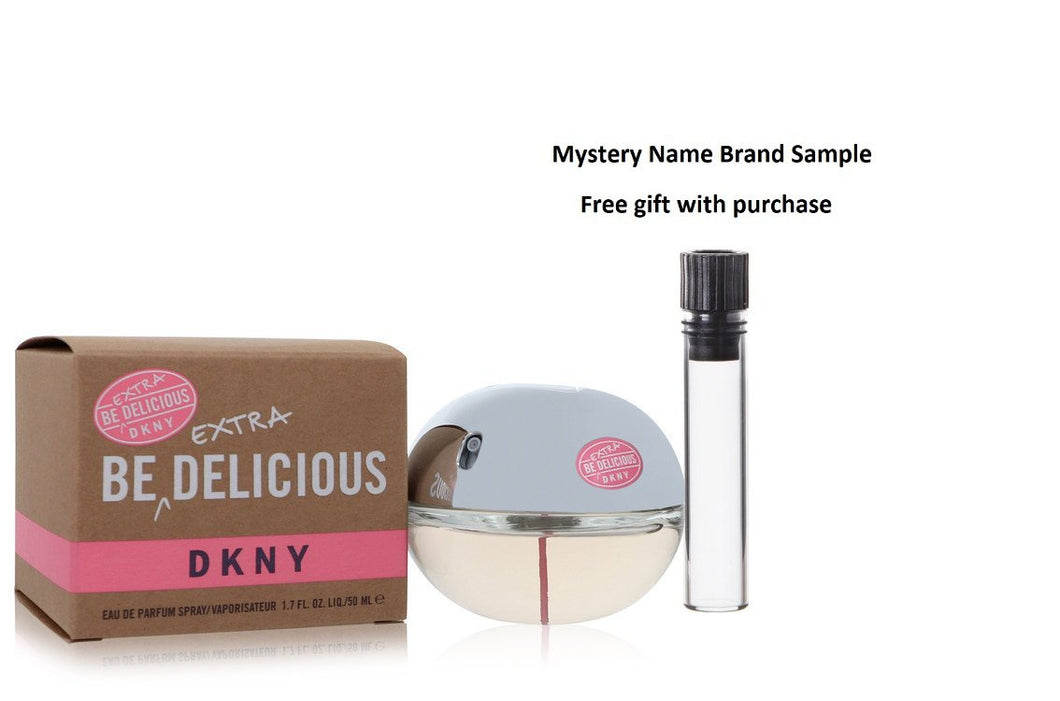 Be Extra Delicious by Donna Karan Eau De Parfum Spray 1.7 oz And a Mystery Name brand sample vile