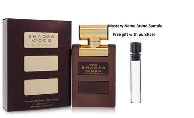 Armaf Shades Wood by Armaf Eau De Toilette Spray 3.4 oz And a Mystery Name brand sample vile