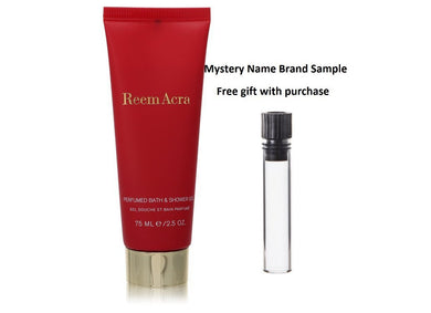 Reem Acra by Reem Acra Shower Gel 2.5 oz And a Mystery Name brand sample vile