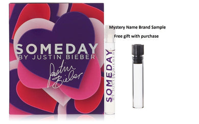 Someday by Justin Bieber Vial (sample) .05 oz And a Mystery Name brand sample vile