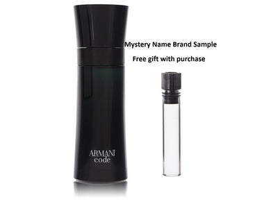 Armani Code by Giorgio Armani Eau De Toilette Spray (Tester) 2.5 oz And a Mystery Name brand sample vile
