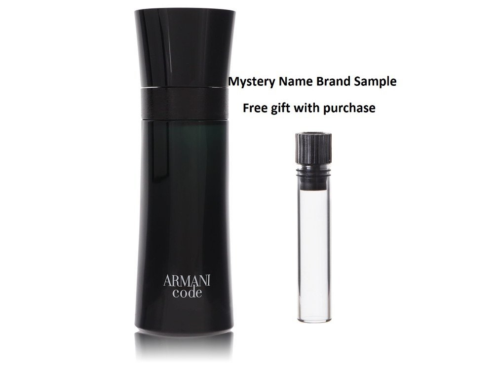 Armani Code by Giorgio Armani Eau De Toilette Spray (Tester) 2.5 oz And a Mystery Name brand sample vile