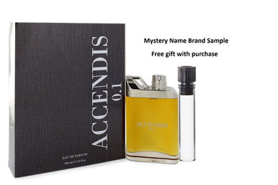 Accendis 0.1 by Accendis Eau De Parfum Spray (Unisex) 3.4 oz And a Mystery Name brand sample vile