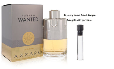 Azzaro Wanted by Azzaro Eau De Toilette Spray 3.4 oz And a Mystery Name brand sample vile