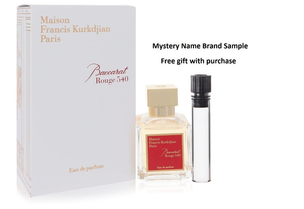 Baccarat Rouge 540 by Maison Francis Kurkdjian Eau De Parfum Spray 2.4 oz And a Mystery Name brand sample vile