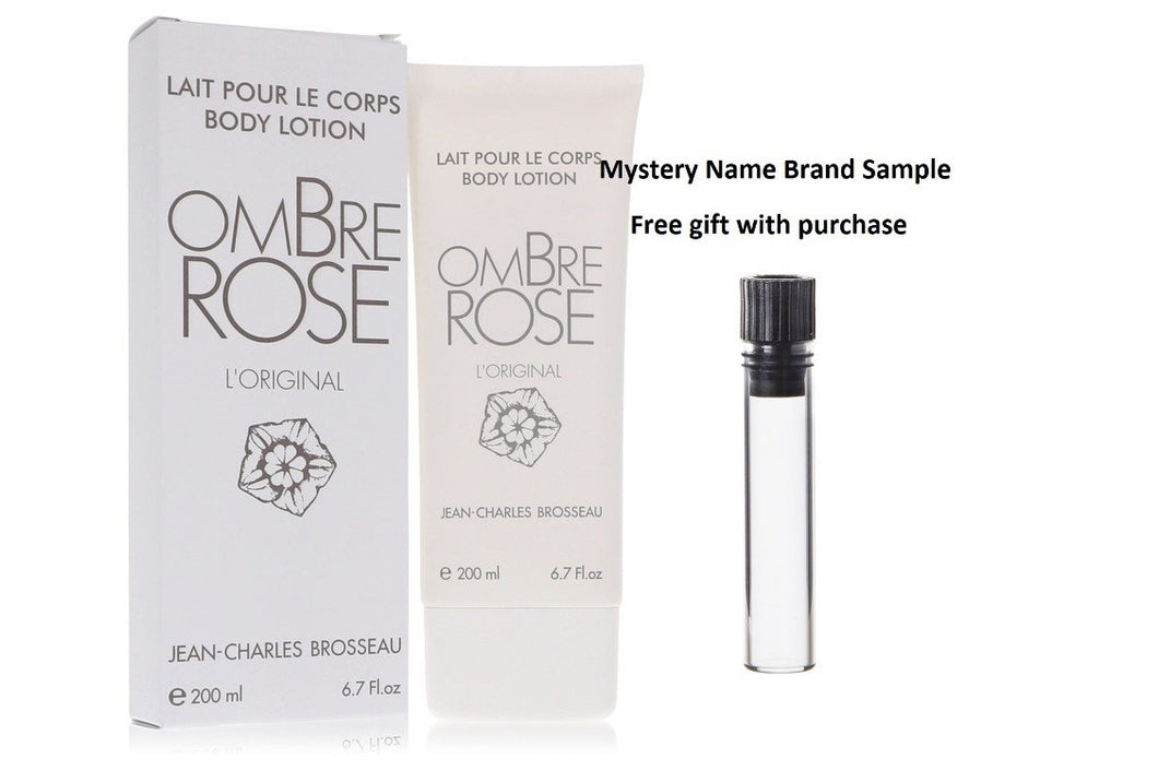 Ombre Rose by Brosseau Body Lotion 6.7 oz And a Mystery Name brand sample vile